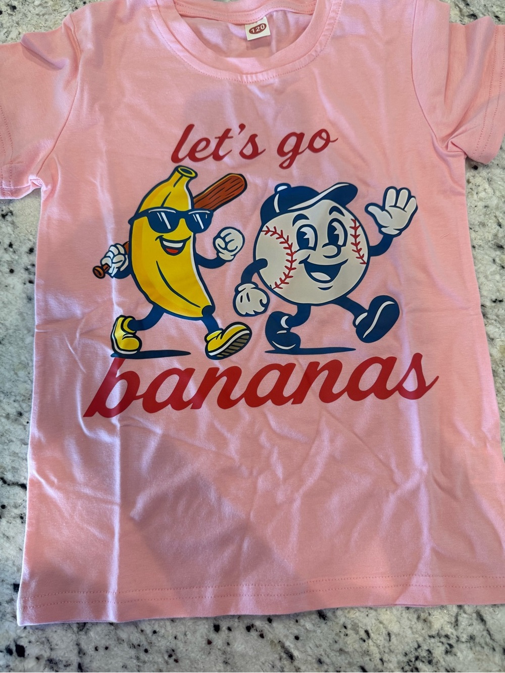 Savannah Bananas - Banana Ball Kids Pink 'Let's Go Bananas' Graphic Tee